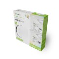 Plafon okrągły biały z czarnym wymiennym ringiem 25cm 18W LED zmienna barwa IP54 Spectrum