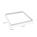 Ramka do montażu natynkowego opraw Algine Slim/Backlight Slim 60x60x4,3cm biała składana Spectrum