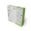 Plafon okrągły biały z czarnym wymiennym ringiem 32cm 24W LED zmienna barwa IP54 Spectrum