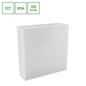 Kinkiet lampa elewacyjna biała SCATOLLO 20W LED zmienna barwa IP54 25x25cm  Spectrum