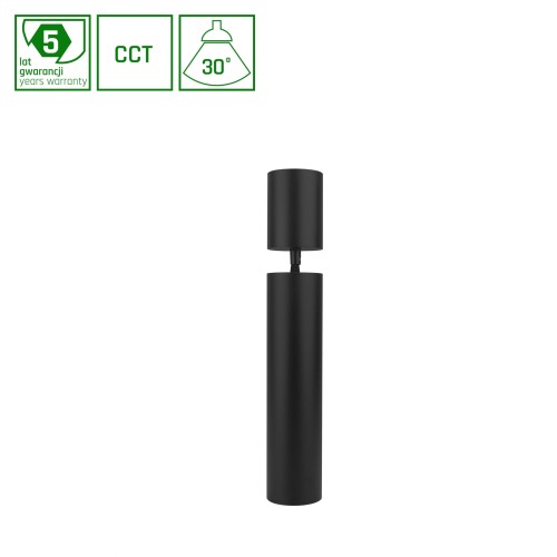 Lampa wisząca czarna z regulowaną wysokością HANGIT MULTIWAY M 11W LED zmiana barwy  Spectrum