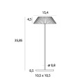 MAXLIGHT T0065 LAMPA STOŁOWA MUFFIN TAUPE IP44