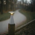 MAXLIGHT T0064 LAMPA STOŁOWA FUNGHI SZARA IP44