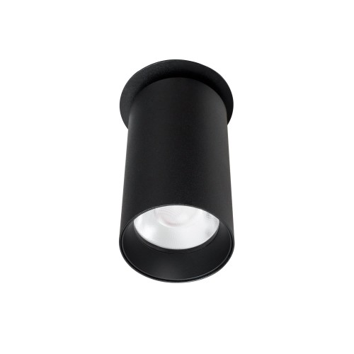 MAXLIGHT H0127 LAMPA SUFITOWA HALO D BLACK PODTYNKOWA