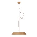 MAXLIGHT P0550 LAMPA WISZĄCA TAMAGO OAK WOOD