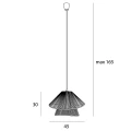 MAXLIGHT P0580 LAMPA WISZĄCA AMALFI II BLACK