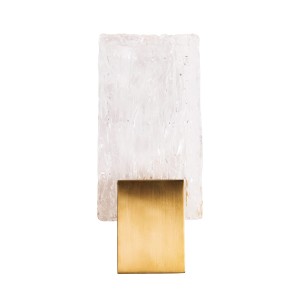 MAXLIGHT W0360 KINKIET VETRO BRUSHED GOLD