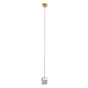 MAXLIGHT P0573D LAMPA WISZĄCA VETRO BRUSHED GOLD
