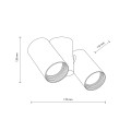 Lampa sufitowa AMIS biały 2xGU10 10975 TK Lighting