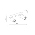 Lampa sufitowa AMIS biały 2xGU10 10795 TK Lighting