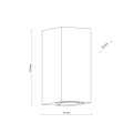 Kinkiet elewacyjny AXIS szary 2xGU10 10970 TK Lighting