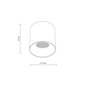Spot tuba natynkowa BLAZE czarny LED 18141 TK Lighting