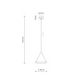 Lampa wisząca CONO zielony E27 10885 TK Lighting