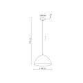 Lampa wisząca FARO sabia E27 10657 TK Lighting