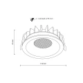 Oczko wpuszczane NEXUS czarny LED 18132 TK Lighting