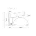 Kinkiet OSLO sabia E27 11009 TK Lighting