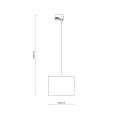 Lampa wisząca 1 obwodowa TRACER czarny E27 10669 TK Lighting