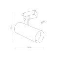 Reflektorek/lampa 1 obwodowa TRACER czarny E27 18178 TK Lighting