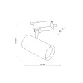 Reflektorek/lampa 1 obwodowa TRACER czarny GU10 10971 TK Lighting