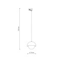 Lampa wisząca 1 obwodowa TRACER czarny E27 10648 TK Lighting