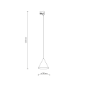 Lampa wisząca 1 obwodowa TRACER czarny E27 10654 TK Lighting