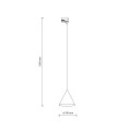 Lampa wisząca 1 obwodowa TRACER czarny E27 10655 TK Lighting