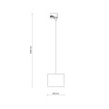Lampa wisząca 1 obwodowa TRACER czarny G9 10676 TK Lighting