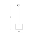 Lampa wisząca 1 obwodowa TRACER czarny E27 10672 TK Lighting