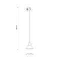 Lampa wisząca 3 obwodowa TRACER czarny E27 10681 TK Lighting
