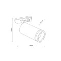 Reflektorek/lampa 1 obwodowa TRACER czarny LED 10029 TK Lighting