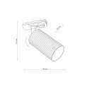 Reflektorek/lampa 1 obwodowa TRACER czarny LED 16143 TK Lighting