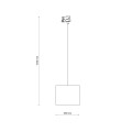 Lampa wisząca 3 obwodowa TRACCER czarny E27 10695 TK Lighting