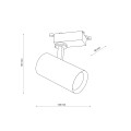 Reflektorek/lampa 1 obwodowa TRACER biały GU10 10972 TK Lighting