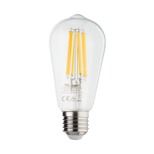 ŻARÓWKA E27 CLEAR 10 W 3000 K DIMMABLE 18014 TK Lighting