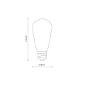 ŻARÓWKA E27 CLEAR 10 W 3000 K DIMMABLE 18014 TK Lighting
