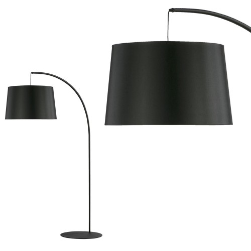 Lampa podłogowa HANG czarna z kloszem na wysięgniku TK Lighting