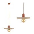 Lampa wisząca SILA ceglasta na gwint E27 z kloszem 10954 TK Lighting