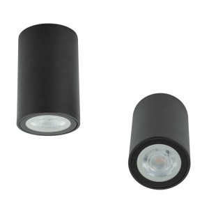 Lampa sufitowa FLARE czarna na gwint GU10 z kloszem 10583 TK Lighting