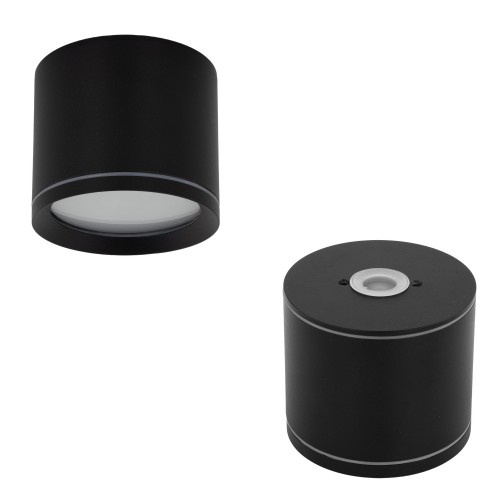 Lampa sufitowa VIVO czarna na gwint GX53 z kloszem 10594 TK Lighting