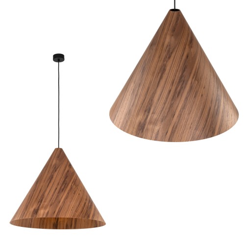 Lampa wisząca SOLIS czarna na gwint E27 z kloszem 10598 TK Lighting