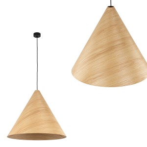 Lampa wisząca SOLIS czarna na gwint E27 z kloszem 10597 TK Lighting