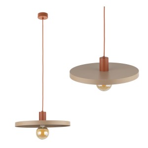 Lampa wisząca SILA ceglasta na gwint E27 z kloszem 10955 TK Lighting