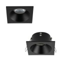 Oczko wpuszczane PRISMA czarna na gwint GU10 z szklanym kloszem 10581 TK Lighting