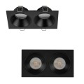 Oczko sufitowe PRISMA czarne na gwint GU10 z szklanym kloszem 10579 TK Lighting