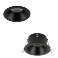 Oczko sufitowe OPTI czarne na gwint GU10 z szklanym kloszem 10577 TK Lighting