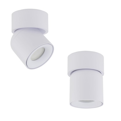 Reflektorek sufitowy TWIST biały na gwint GU10 z szklanym kloszem 10576 TK Lighting