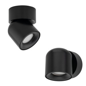 Lampa sufitowa TWIST czarna na gwint GU10 z szklanym kloszem 10575 TK Lighting