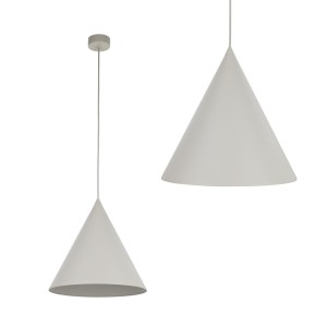 Lampa wisząca w stylu skandynawskim CONO E27  Beżowy - klosz stal lakierowana 10056 TK Lighting