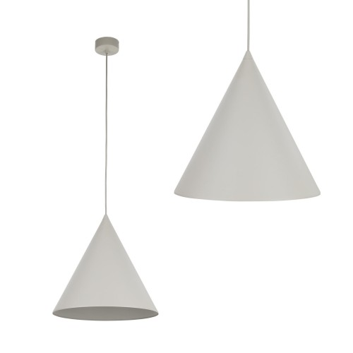 Lampa wisząca w stylu skandynawskim CONO E27  Beżowy - klosz stal lakierowana 10056 TK Lighting