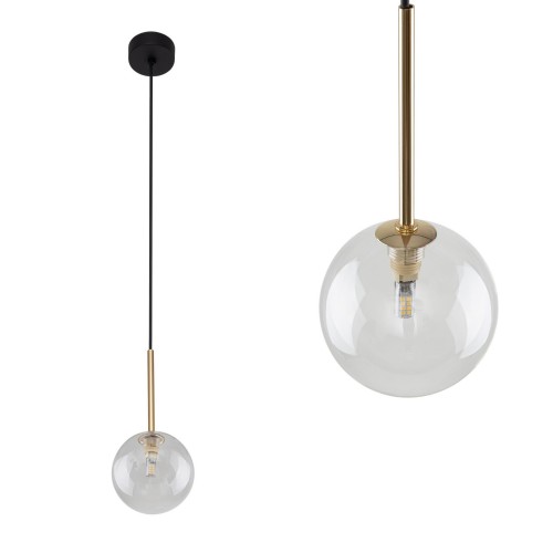 Lampa wisząca NILOS Czarny / złoty G9 MAX 6W 5941 TK Lighting